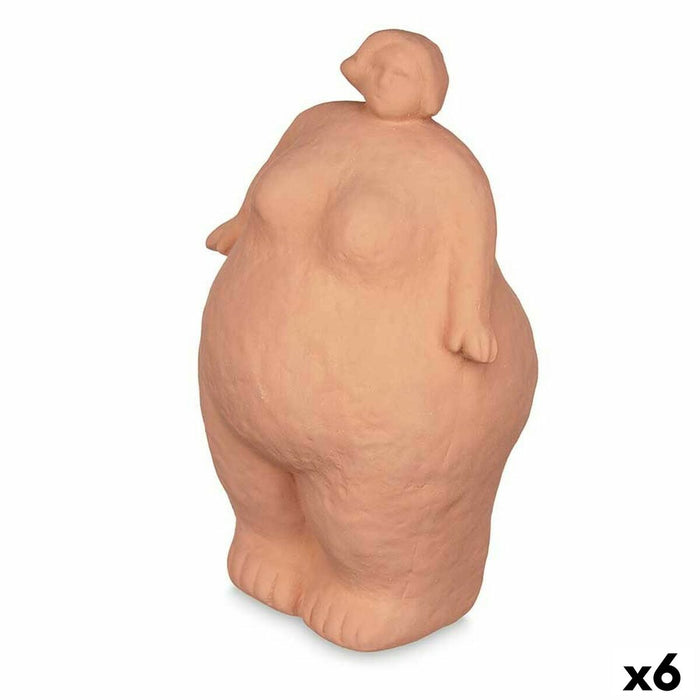 Figură Decorativă Portocaliu Dolomite 14 x 25 x 11 cm (6 Unități) Femeie Permanent/ridicat în picioare