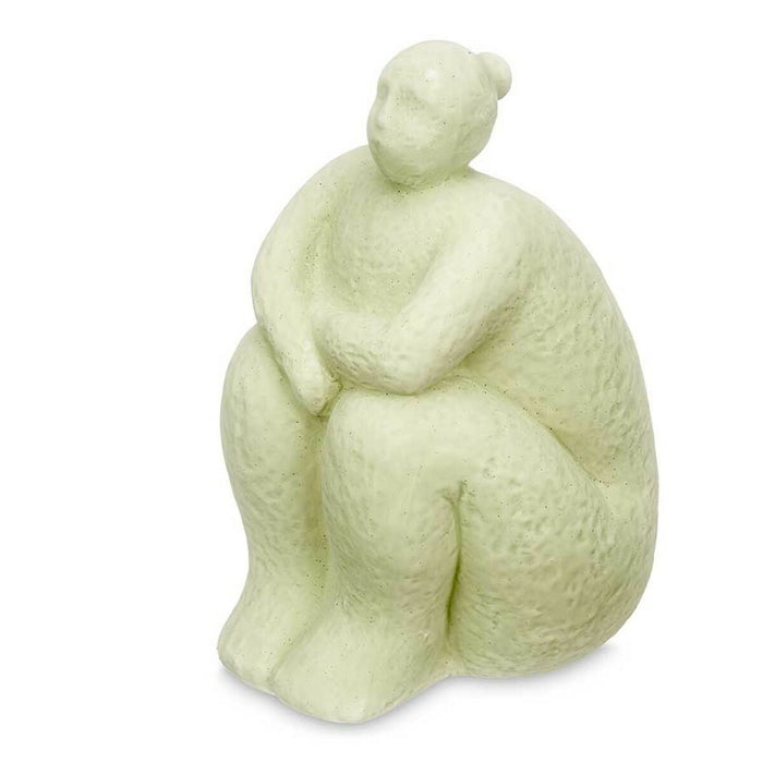 Figură Decorativă Verde Dolomite 18 x 30 x 19 cm (4 Unități) Femeie Stând