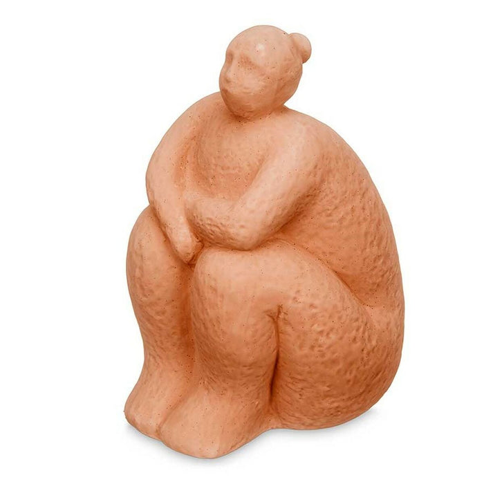 Figură Decorativă Portocaliu Dolomite 18 x 30 x 19 cm (4 Unități) Femeie Stând