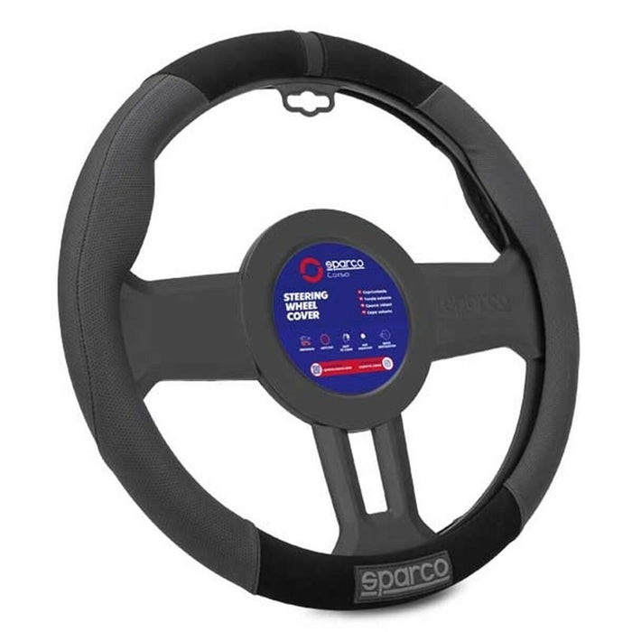 Capacul volanului Sparco SPCS130BK Negru Ø 38 cm
