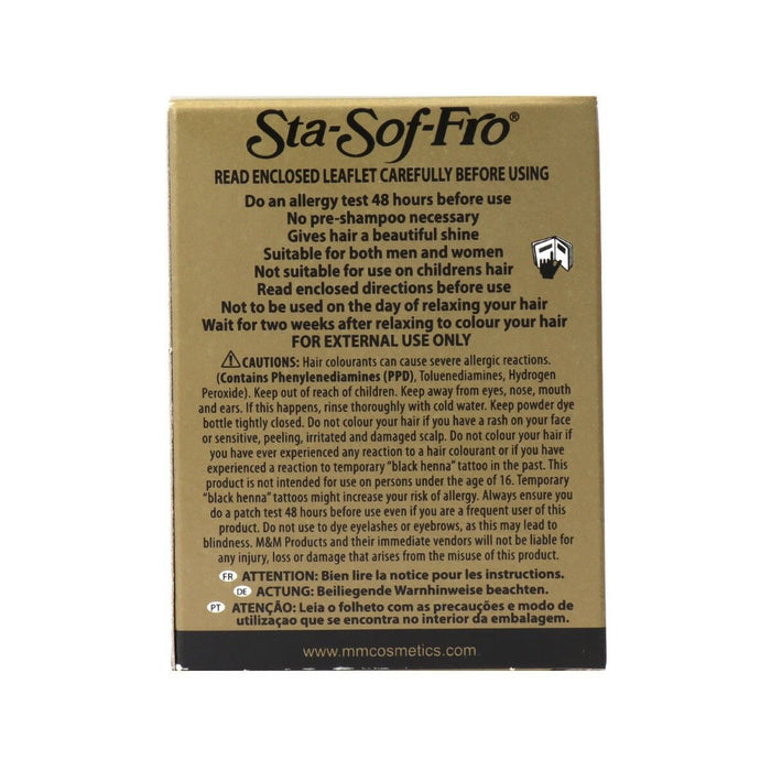 Vopsea Permanentă Sta Soft Fro Powder Hair Color Black (8 g)