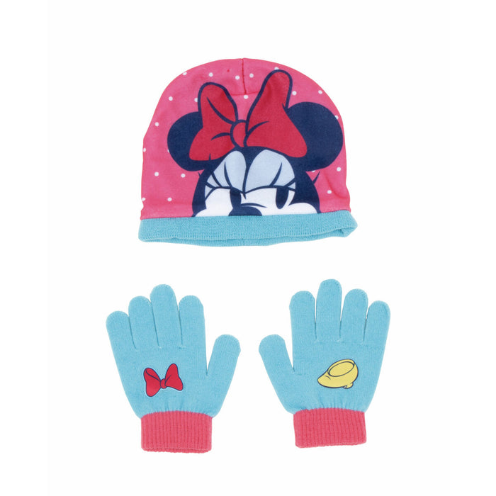 Căciulă și Mănuși Minnie Mouse Lucky Roz