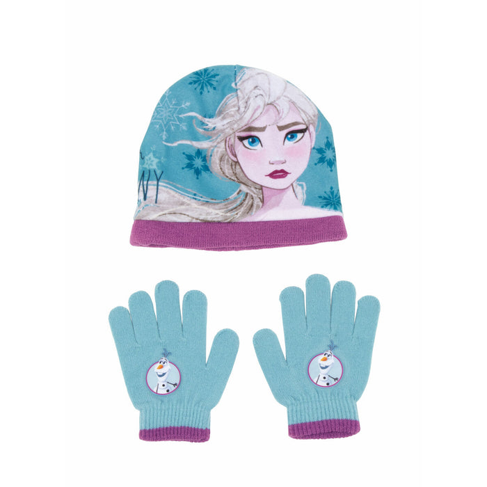Căciulă și Mănuși Frozen Memories Albastru