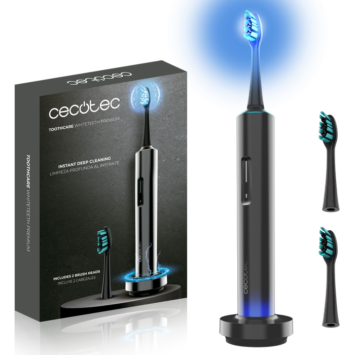 Periuță de dinți electrică sonică Cecotec ToothCare WhiteTeeth Premium, 4 moduri, autonomie de până la 180 de zile, IPX7