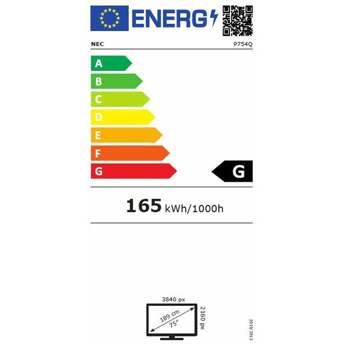 Televiziune Videowall NEC P754Q UHD 75"
