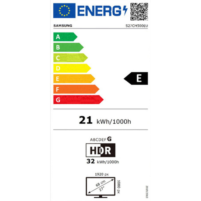 Monitor Samsung LS27CM500EUXEN 27" LED HDR10 VA Flicker free 60 Hz