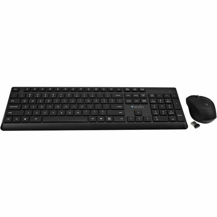 Tastatură și Mouse V7 CKW350US Negru Qwerty US