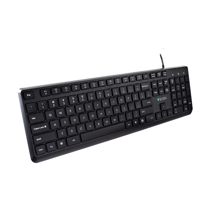 Tastatură și Mouse V7 KU350US Negru Qwerty US