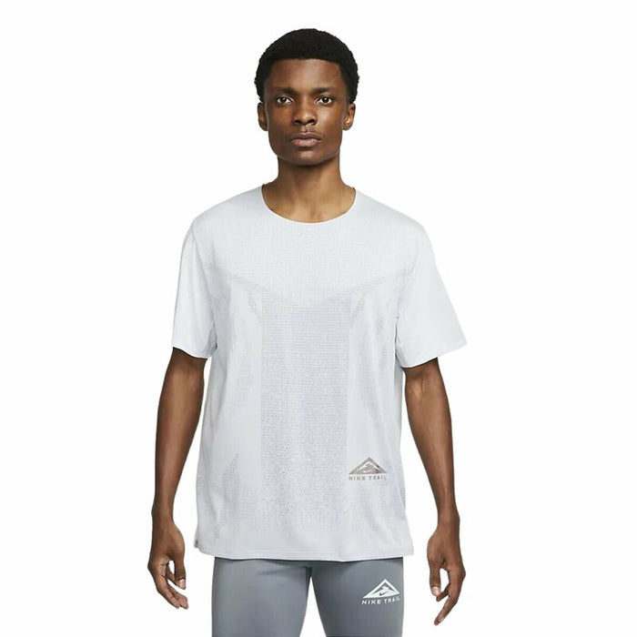 Tricou cu Mânecă Scurtă Bărbați Nike Dri-FIT Rise 365 Alb