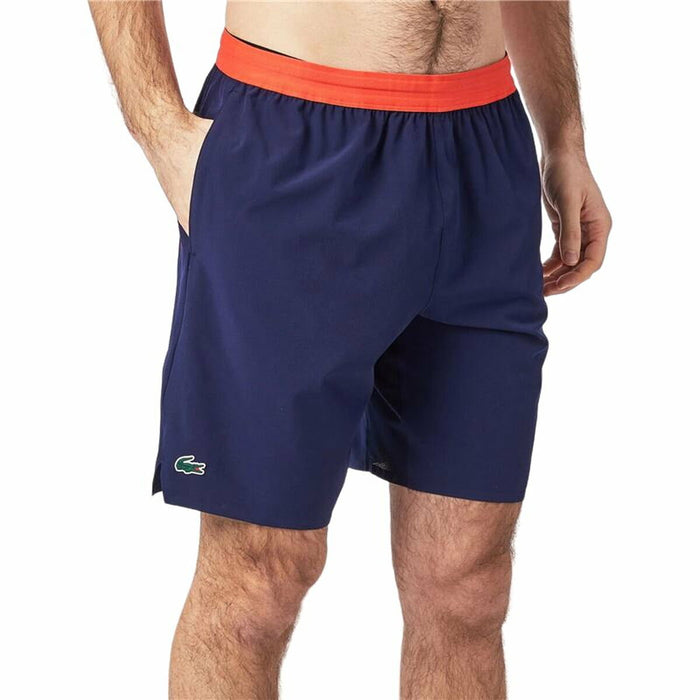 Pantalon Scurt Sport Lacoste Sport x Novak Djokovic Regular Fit Albastru