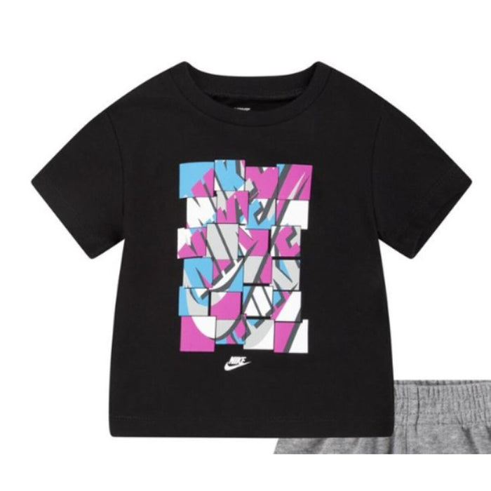 Set Sport pentru Bebeluși Nike Nsw Add Ft  Negru Gri