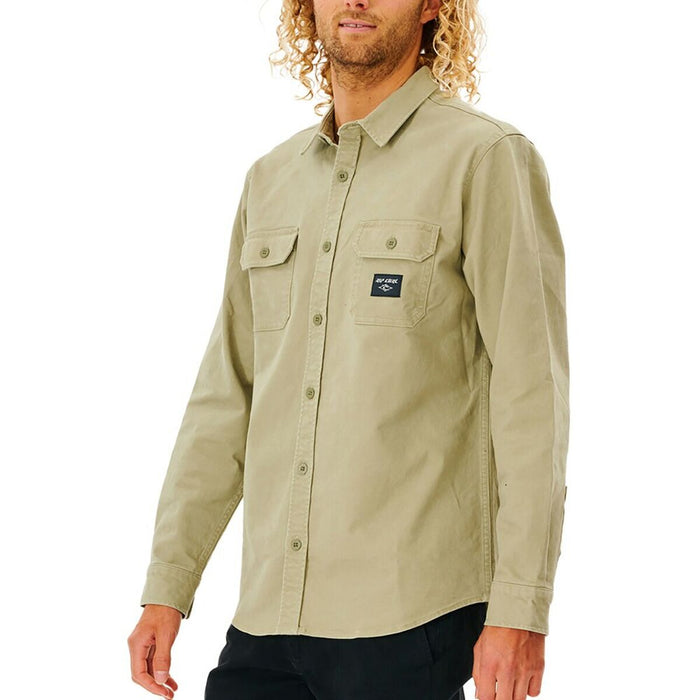 Cămașă cu Mânecă Lungă Bărbați Rip Curl Epic Bej