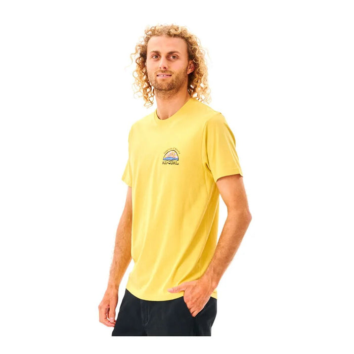 Tricou cu Mânecă Scurtă Bărbați Rip Curl Galben Bărbați