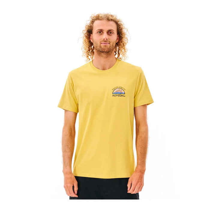 Tricou cu Mânecă Scurtă Bărbați Rip Curl Galben Bărbați