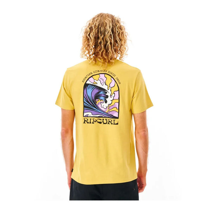 Tricou cu Mânecă Scurtă Bărbați Rip Curl Galben Bărbați