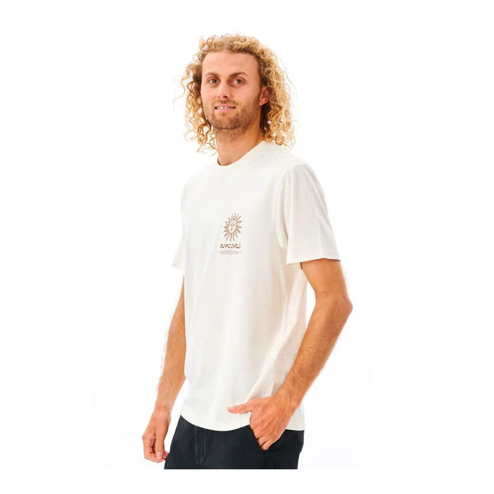 Tricou cu Mânecă Scurtă Bărbați Rip Curl Alb