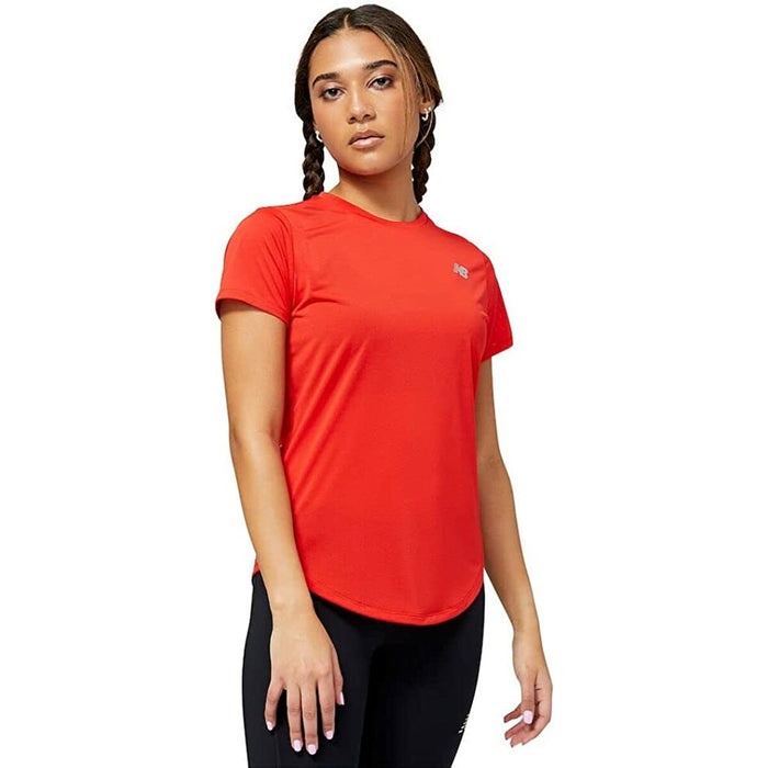 Tricou cu Mânecă Scurtă Femei New Balance Accelerate Roșu
