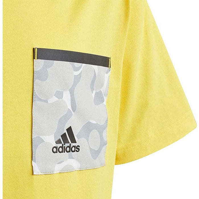 Tricou cu Mânecă Scurtă pentru Copii Adidas Future Pocket Galben