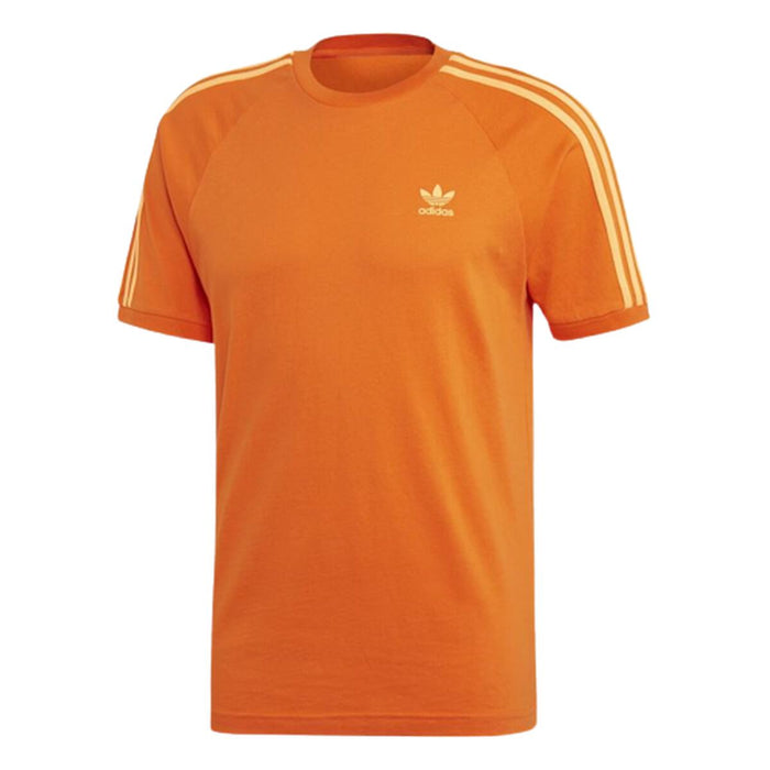 Tricou cu Mânecă Scurtă Bărbați Adidas 3 Stripes Portocaliu