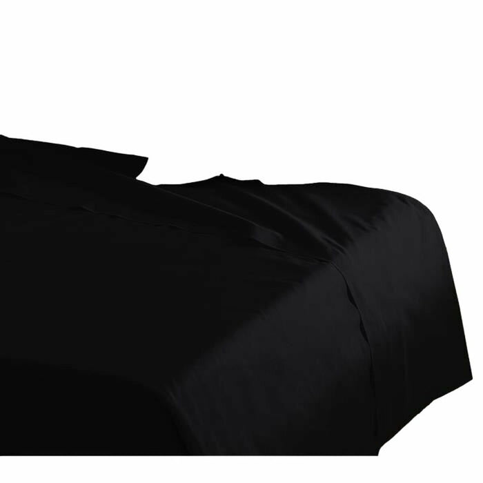 Foaie de sus Lovely Home Negru 240 x 300 cm (Pat dublu)