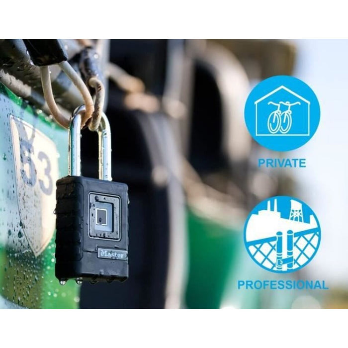 Lacăt cu amprentă Master Lock Zinc elastometru