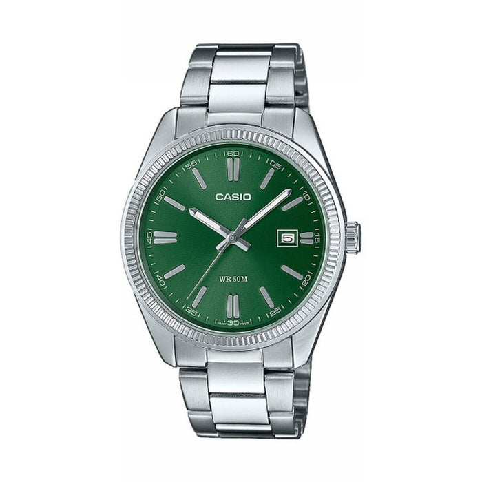 Ceas Bărbați Casio MTP-1302PD-3AVEF Verde Argintiu (Ø 38,5 mm)