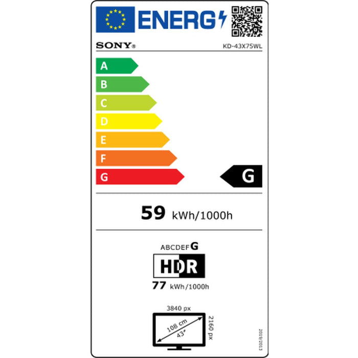 Televiziune Sony KD-43X75WL 4K Ultra HD 43" LED