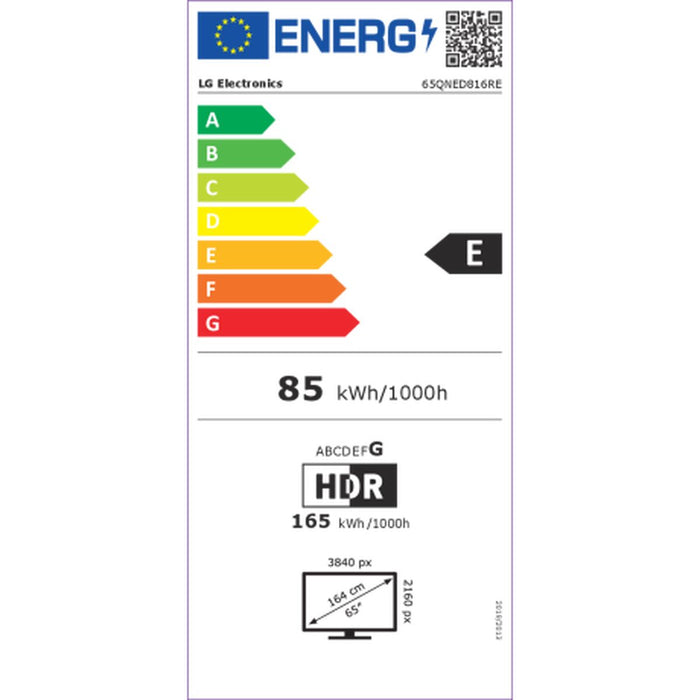 Televiziune LG 65QNED816RE 4K Ultra HD 65" HDR10 QNED