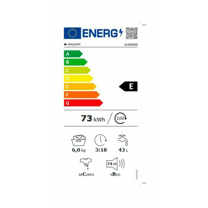 Mașină de spălat Aspes AL6000ED 60 cm 1000 rpm 6 Kg