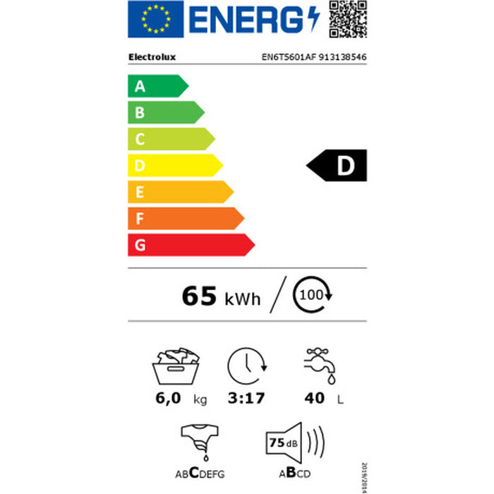 Mașină de spălat Electrolux EN6T5601AF 40 cm 1000 rpm 6 Kg