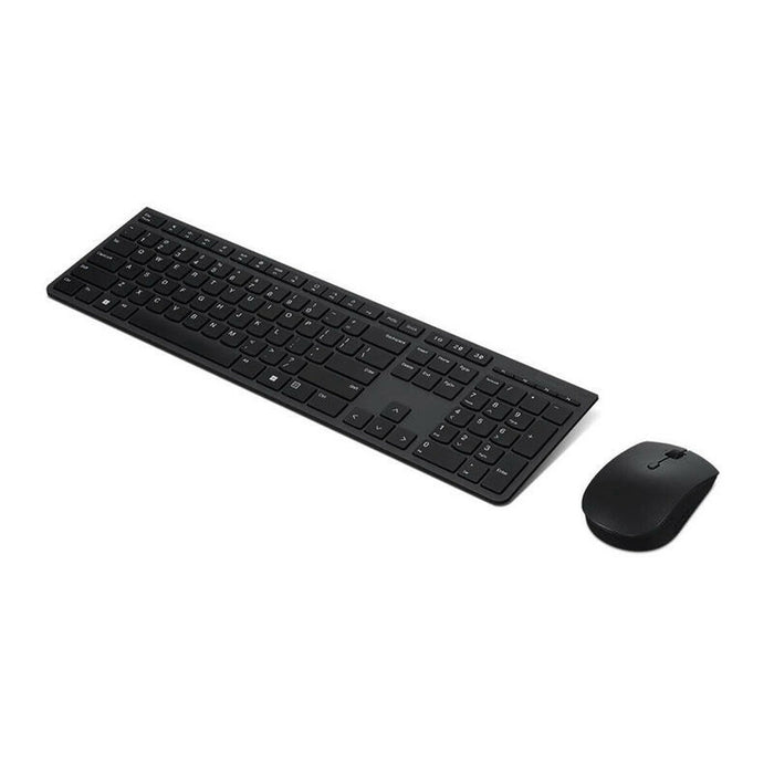 Tastatură și Mouse Fără Fir Lenovo SLIM COMBO II ES MC00011728 Negru Qwerty Spaniolă