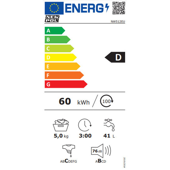 Mașină de spălat New Pol NW512EU 5 kg 1000 rpm 2100 W