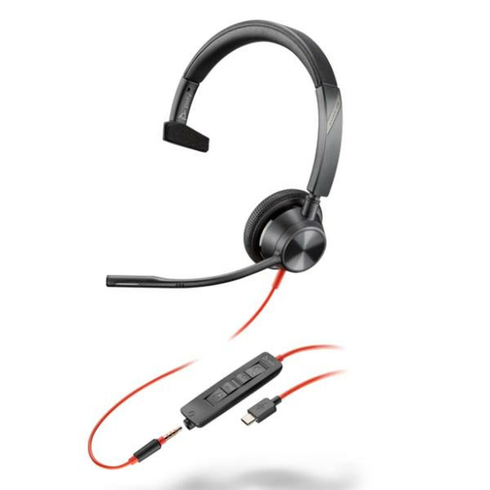 Cască cu Microfon Poly Blackwire 3315 Negru