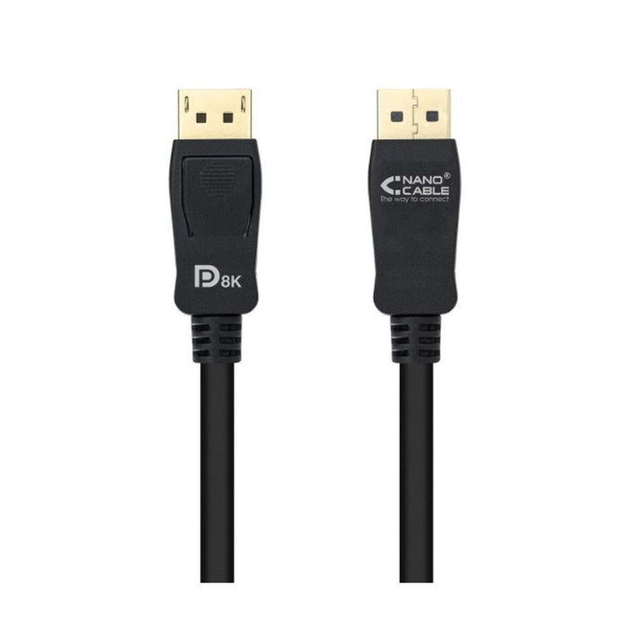 Cablu DisplayPort NANOCABLE 10.15.2501 Negru 1 m HDR 8K Ultra HD