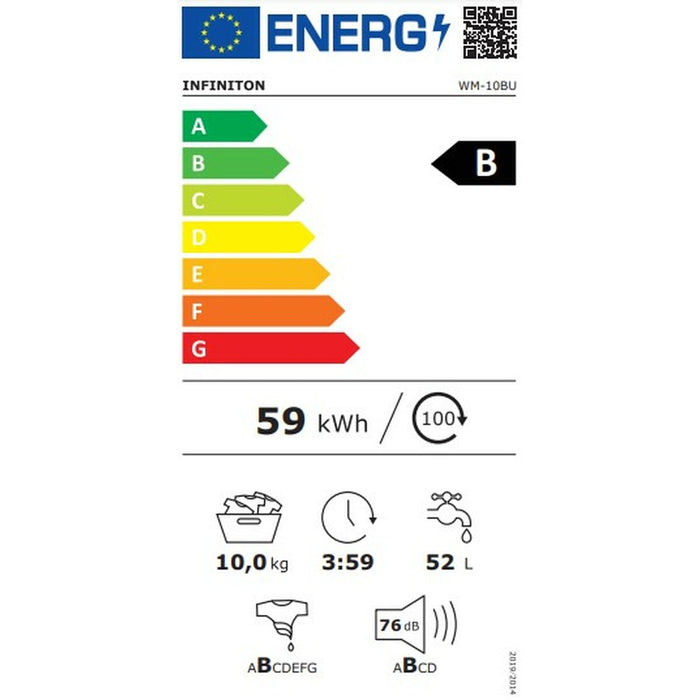 Mașină de spălat Infiniton WM-10BU Gri 1400 rpm 10 kg