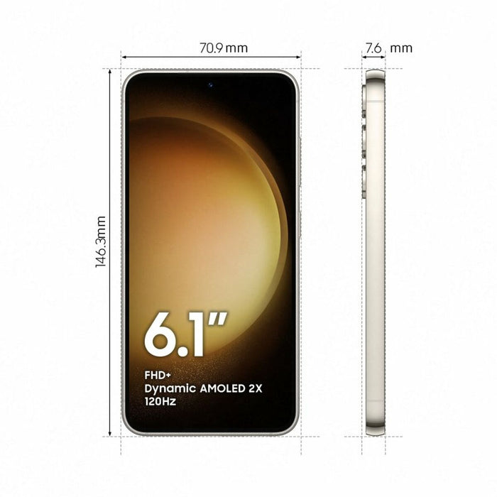 Smartphone Samsung Galaxy S23 Alb 6,1" Crem 256 GB Octa Core 8 GB RAM