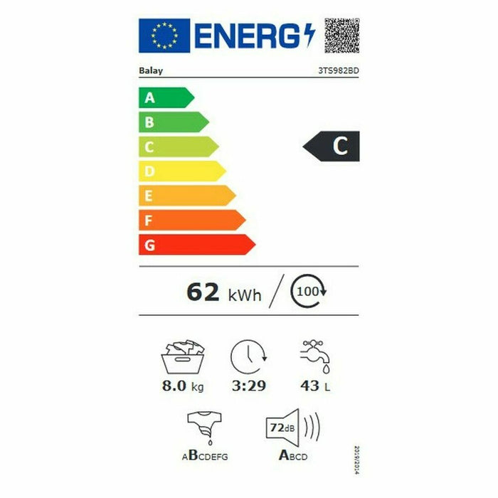 Mașină de spălat Balay 3TS982BD 1200 rpm 8 kg