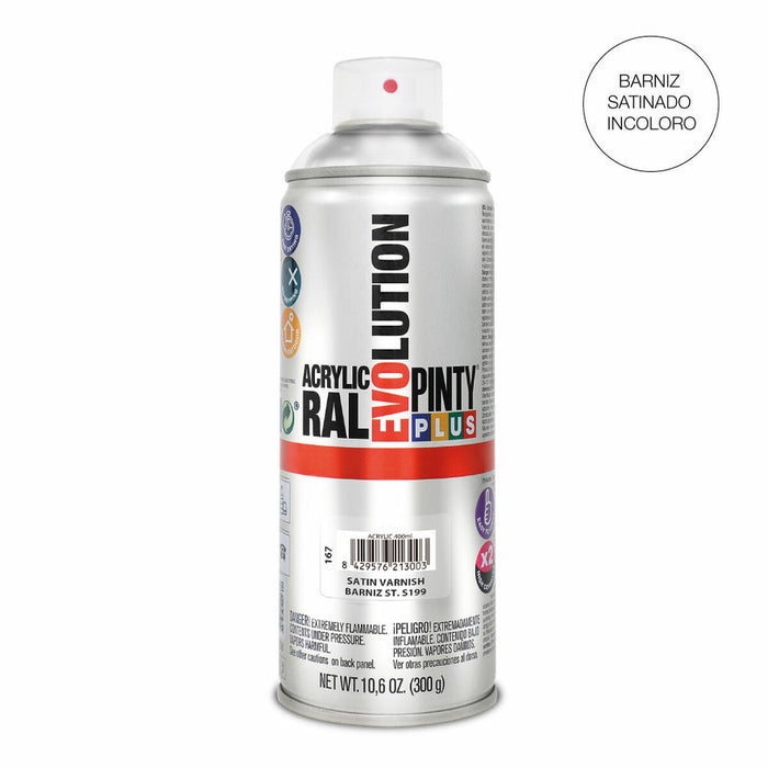 Lac spray Pintyplus Evolution S199 400 ml Finisaj satinat Incolor