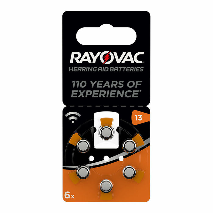Baterii cu Buton de Litiu Rayovac Compatibil cu căști ZA13 1,45 V (6 Unități)