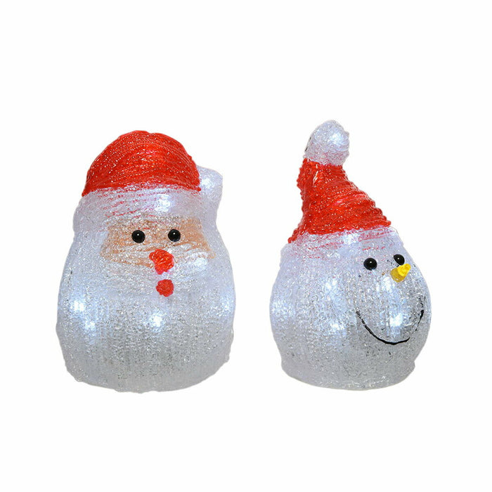 Figură Decorativă Lumineo 491239 LED Interior Santa Claus 10,5 x 10,5 x 15 cm