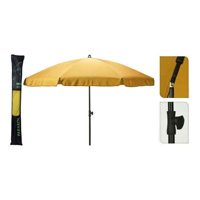 Umbreală de soare Ambiance Galben Ø 220 cm