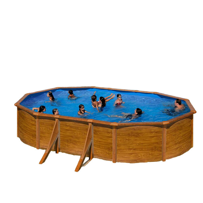 Piscină Detașabilă Gre Pacific KIT500W Oval Lemn 500 x 300 x 120 cm