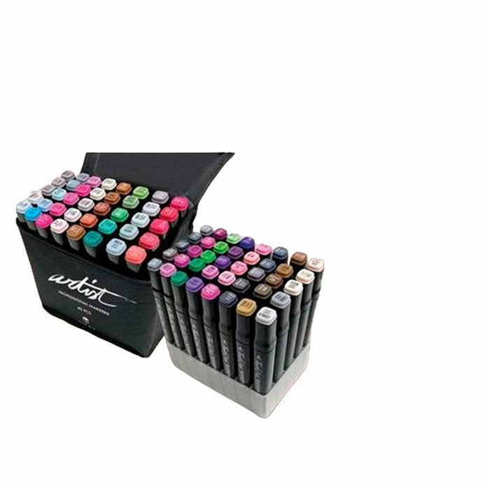 Set de Carioci Alex Bog Luxury Canvas Gama Artist 40 Piese Cu două capete Multicolor