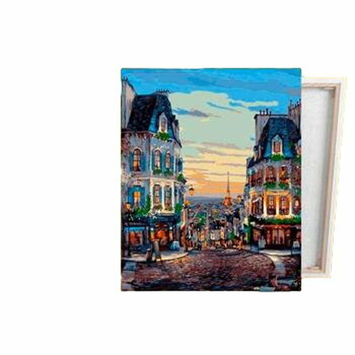 Set de pictură pe numere Alex Bog Quartier Montmatre Paris 40 x 50 cm