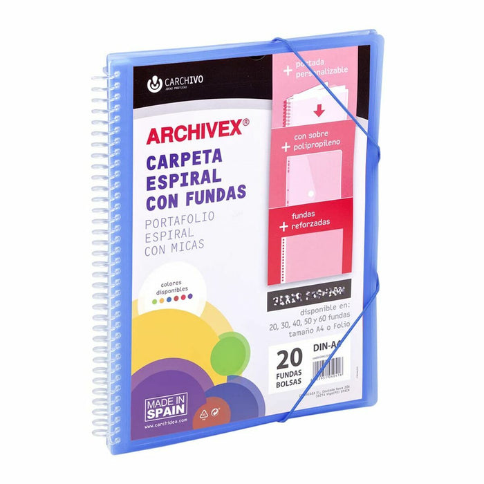 Dosar tip clasor Carchivo Archivex-Star Albastru A4
