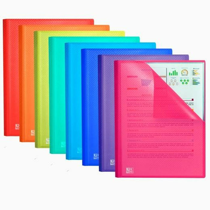 Dosar tip clasor Oxford Multicolor A4 10 Piese