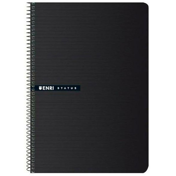 Notebook ENRI Status 100 Frunze A4 Negru (5 Unități)