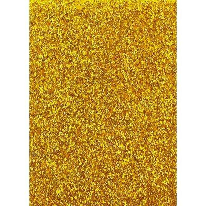 Hârtie Fama Glitter Cauciuc Eva Auriu* 50 x 70 cm (10 Unități)
