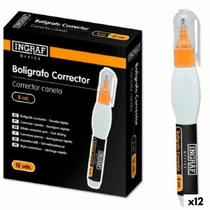 Creion Corector Ingraf 8 ml (12 Unități)