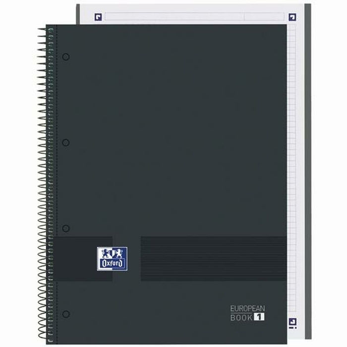 Notebook Oxford European Book Write&Erase Negru A4 (5 Unități)